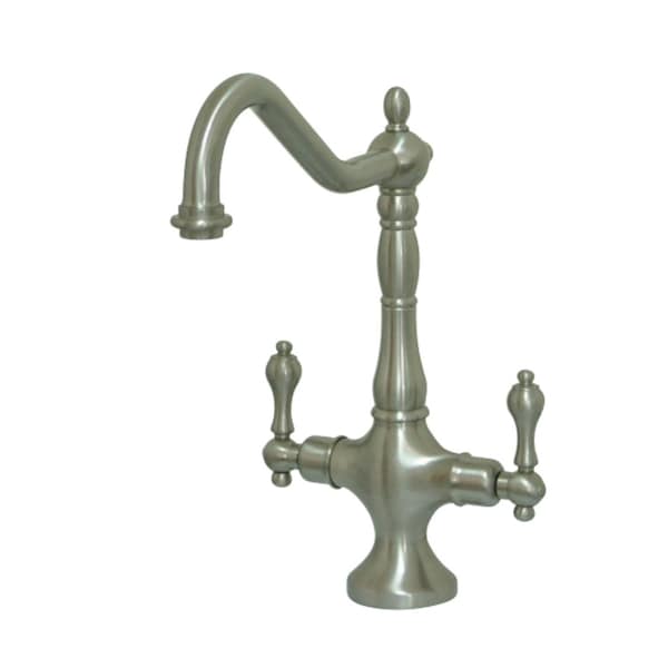 KS1778ALLS Heritage Single Hole Kitchen Faucet, Brushed Nickel